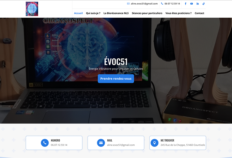 Site WEB pour EVOC51
